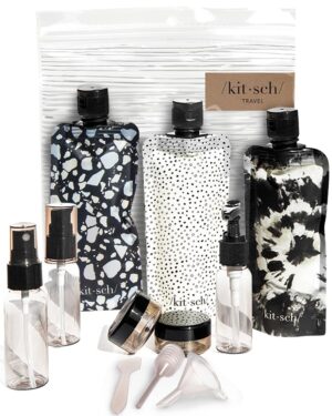 Kitsch Travel Bottles Set For Toiletries