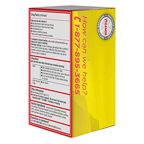 Tylenol Tylenol Arthritis Pain Caplets, 650mg, 100 Ct - Image 5