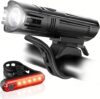 Ascher Ultra Bright USB Rechargeable Bike Light Set