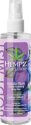 Hempz Vanilla Plum Moisturizing Oil Spray, 4.22 oz
