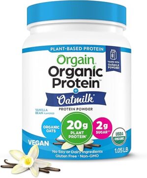 Orgain Vegan Protein Powder, Vanilla Bean, 20g Protein