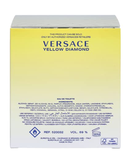 Versace Yellow Diamond Eau De Toilette Spray - Image 4