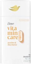 Dove VitaminCare+ Aluminum Free Deodorant Stick Peaches & Shea Butter