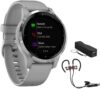 Garmin Vivoactive 4S Smartwatch 010-02172-01 Bundle