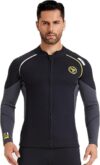 ZCCO Wetsuit Top Neoprene Jacket, Front Zipper