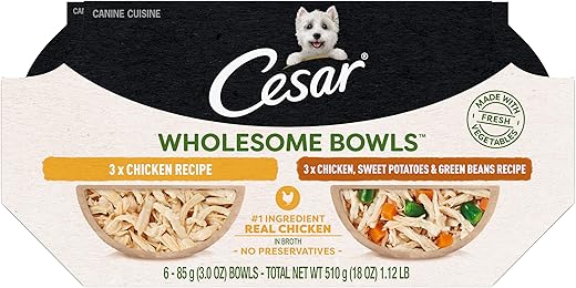Cesar Wholesome Bowls Adult Wet Dog Food Variety Pack