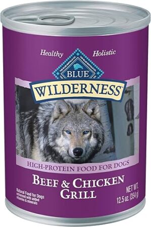 Blue Buffalo Wilderness Adult Wet Dog Food, Beef & Chicken
