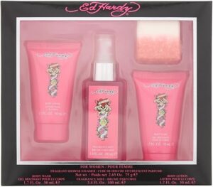 ED HARDY Women’s Perfume Gift Set, 4 Pieces