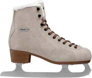 Roces Women’s Suede Eco-Fur Figure Ice Skates