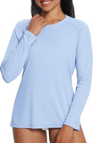 BALEAF Women's UPF 50+ Long Sleeve Rash Guard