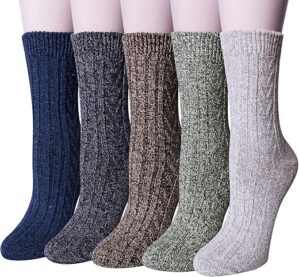 Loritta Women’s Wool Winter Warm Socks Pack