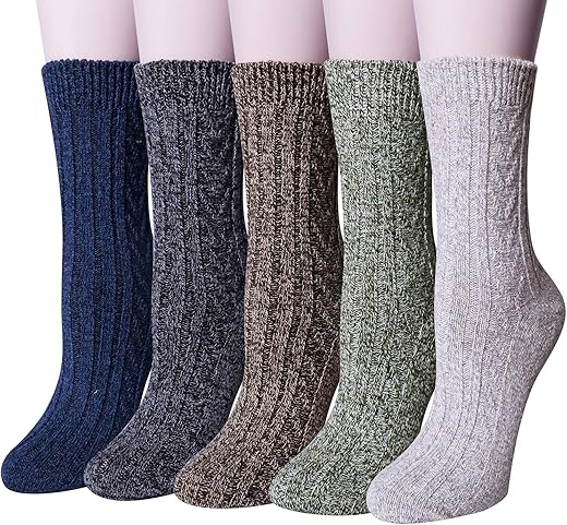 Loritta Women's Wool Winter Warm Socks Pack