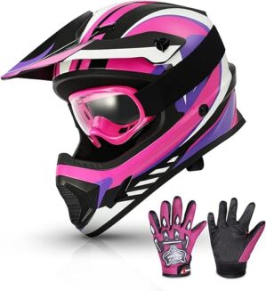 TCMT Youth Motocross Full Face Helmet Set