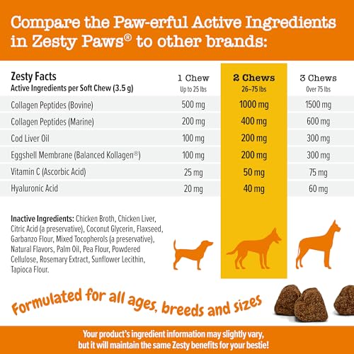 Zesty Paws Multi Collagen Soft Chews For Dogs - Image 4