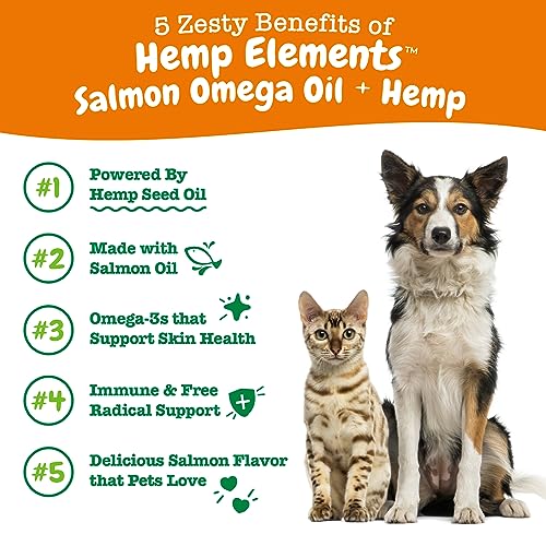 Zesty Paws Salmon Omega Oil With Hemp For Pets - Image 2