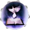 GuangTao king 10 Inch Dove Bible Handbell Tambourine