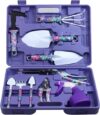JUMPHIGH 10-Piece Floral Garden Tools Set