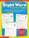 100 Write-And-Learn Sight Word Practice Pages By Scholastic Teaching Resources