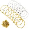 INKNOTE 16 Lyre Harp Strings With Rivets Set