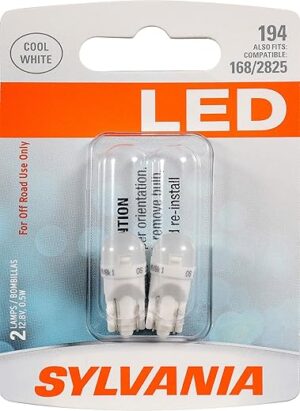 SYLVANIA 194 T10 W5W LED White Mini Bulb