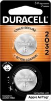 DURACELL 2032 Lithium Battery, 2 Count Pack