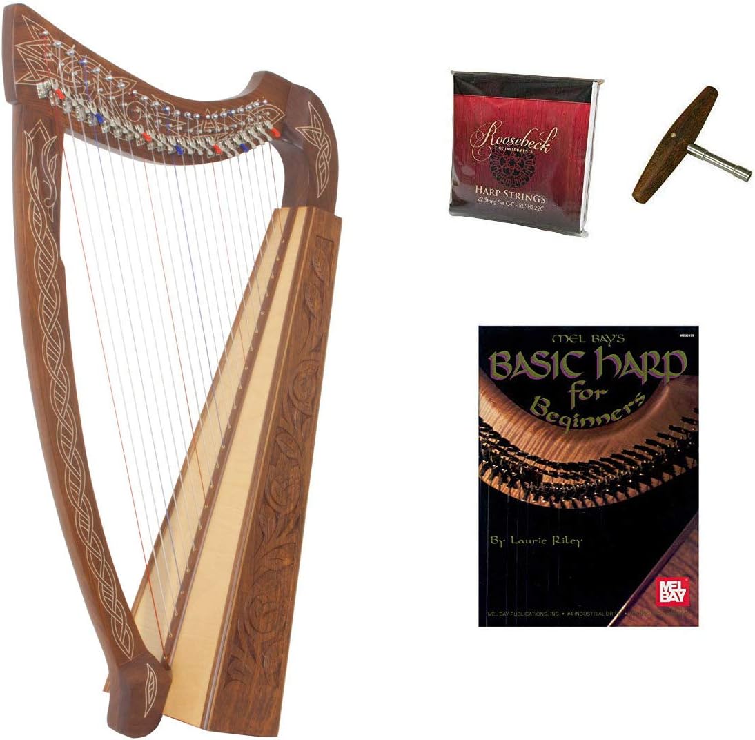 Roosebeck 22-String Heather Harp With Chelby Levers