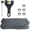 DKIIGAME 420 Motorcycle Chain With Breaker, 132 Link