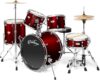 Ashthorpe 5-Piece Full Size Drum Set – Red