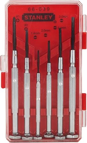 STANLEY 6 Piece Jeweler's Screwdriver Set 66-039
