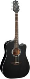 Takamine 6 String Acoustic-Electric Guitar, Black