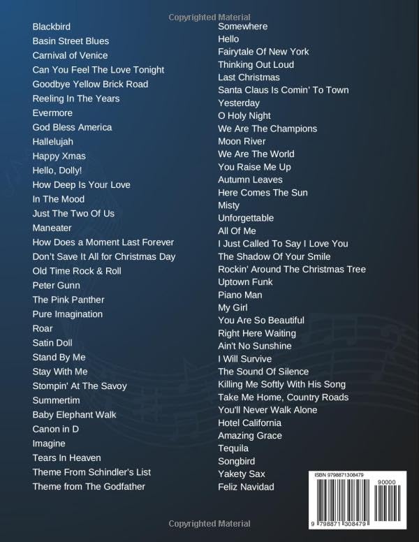 70 Hit Songs For Alto Sax - Image 2
