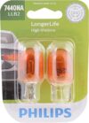 PHILIPS 7440NA LongerLife Miniature Bulb, 2-Pack