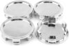 GTOWNWORKS 75mm Silver Wheel Center Caps For Rim