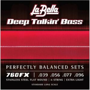 La Bella 760FX Deep Talkin’ Bass Extra Light Strings