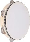 Dreokee 8 Inch Wooden Hand Held Tambourine