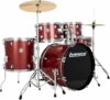 Ludwig Accent Drive 5-Pc Drum Set, Red