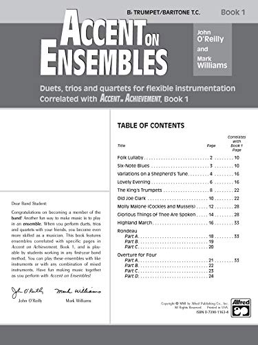 Accent On Ensembles: Trumpet, Baritone T.C - Image 3
