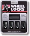 Gorilla Automotive Acorn Black Chrome Wheel Locks 71631NBC
