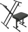 Liquid Stands Adjustable X Style Piano Stand And Bench