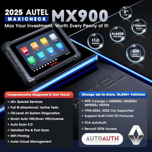 Autel MaxiCheck MX900 Scanner, 3000+ Diagnostics - Image 2