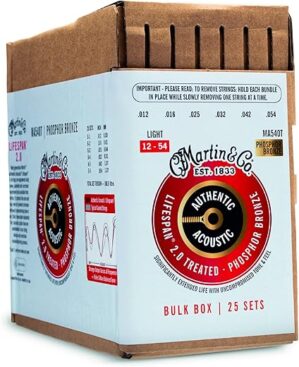 MARTIN Authentic Acoustic Lifespan 2.0 Strings, 25 Sets