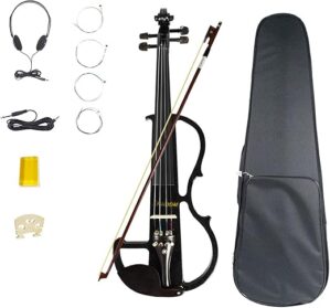 ENNBOM Beginner 4/4 Electric Ebony Silent Violin