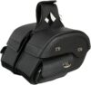 Milwaukee Leather Black PVC Cruiser Slant Pouch Saddlebags MP8305