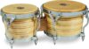 Latin Percussion Bongo Drum LP201A-3, Natural/Chrome