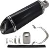 LEIMO KPARTS Carbon Fiber Universal Slip-On Muffler