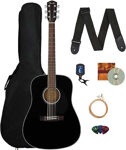 Fender CD-60S Dreadnought Acoustic Guitar Bundle