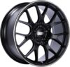 BBS CH-R Black Wheel With Polished Rim (18 x 8.5 inches /5 x 112 mm, 47 mm Offset)