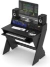 Glorious Compact Studio Desk With Keyboard Compartment