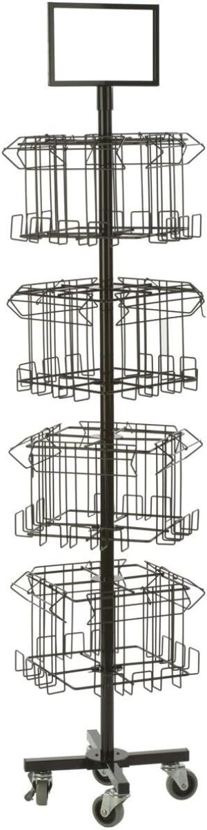 Displays2go Displays2go Floor Standing Portable Literature Rack