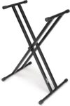 OnStage Double-X Keyboard Stand, Black